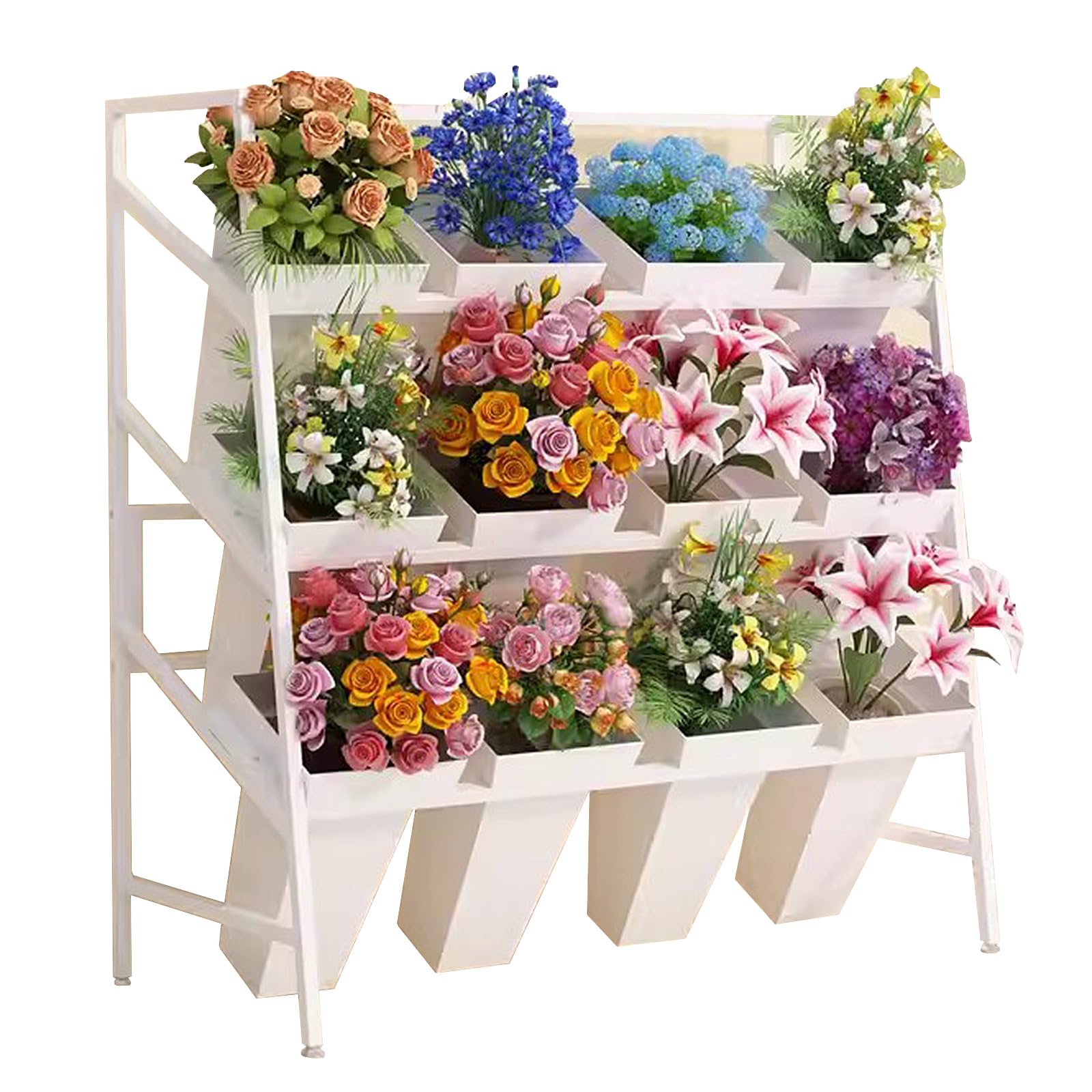 Support de plante à roulettes pour créer un jardin vertical sur votre balcon