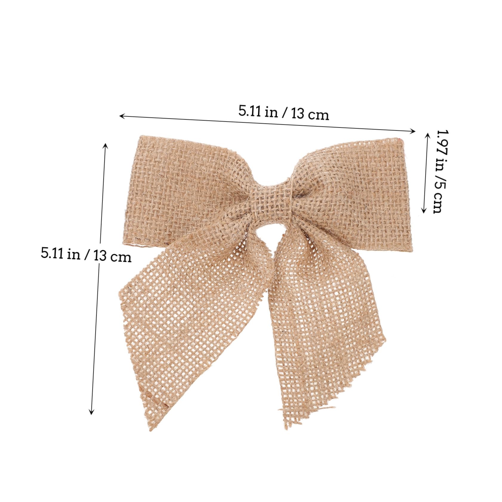 LABRIMP 30stücke Handgefertigte Jute Schleifen Für Weihnachts Und Hochzeitsdekoration Stilvolle Bow-Dekorationen Aus Naturmaterialien Für Festliche Anlässe