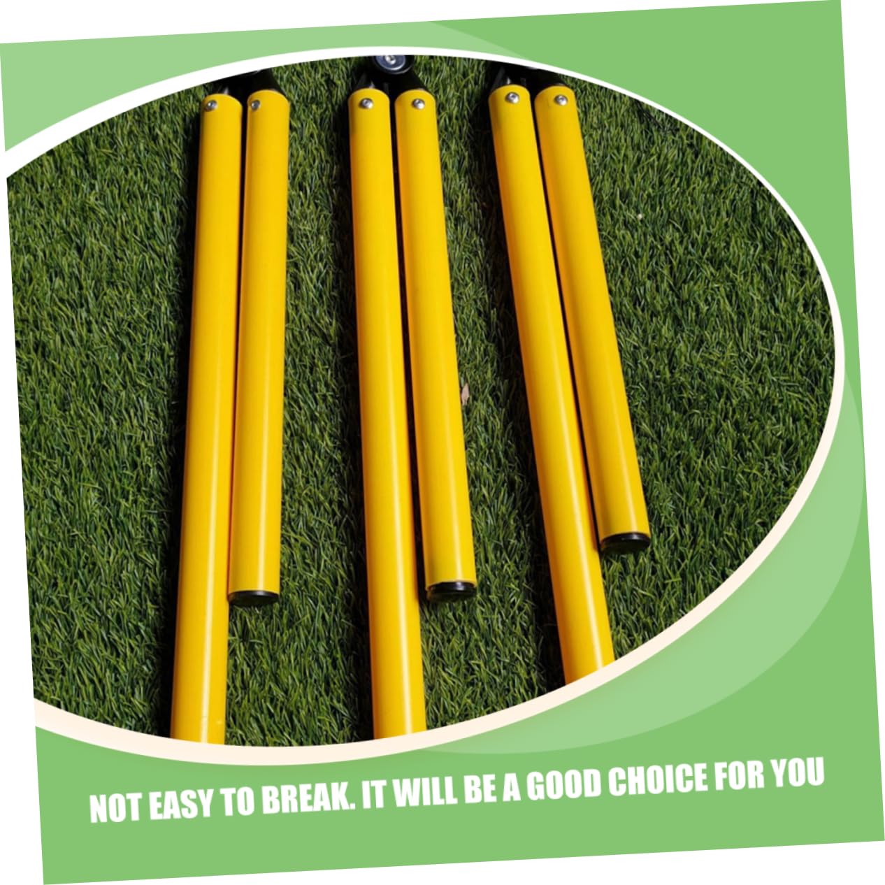 KOMBIUDA 4 Pack Football Training Sign Rods Basketball Practice Equipment Abs Metal for Sports