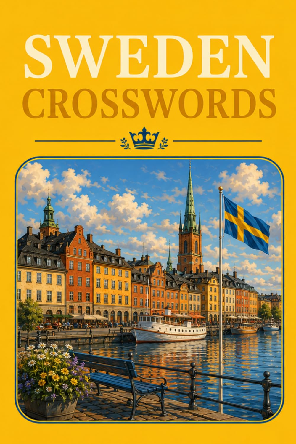 SWEDEN CROSSWORDS: 6x9 Inches, 120 Pages | 60 crosswordsPuzzles | Solutions Included|
