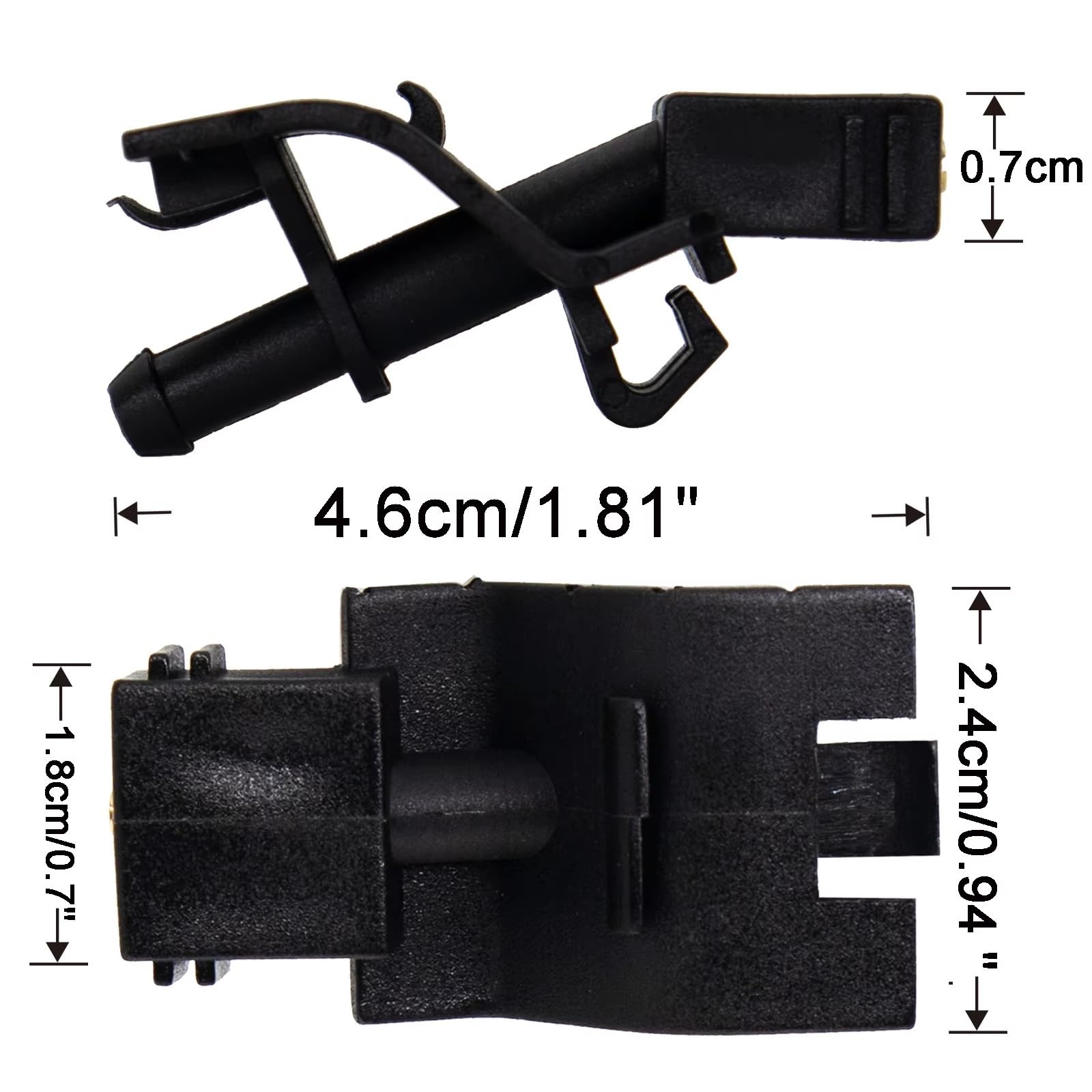 Tergicristalli Ugello Compatibile con Toyota per Camry XV40 per RAV4 XA30 per Auris E150 2006-2011 Ugello Getto Lavavetri Parabrezza Anteriore Auto 85381-30150