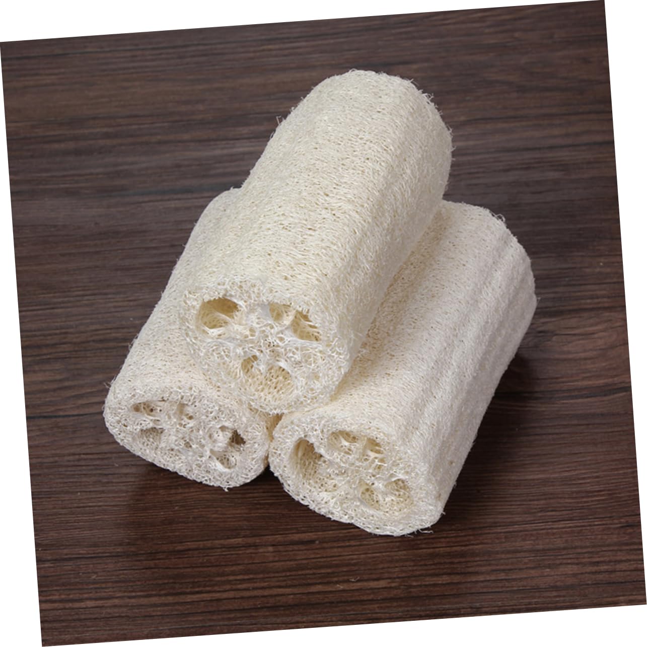 OATIPHO 5Pcs Natural Loofah Bathing Massage Sponge for Scrubbing and Pot Washing Exfoliating Scrubber for Deep Cleansing and Household Cleaning
