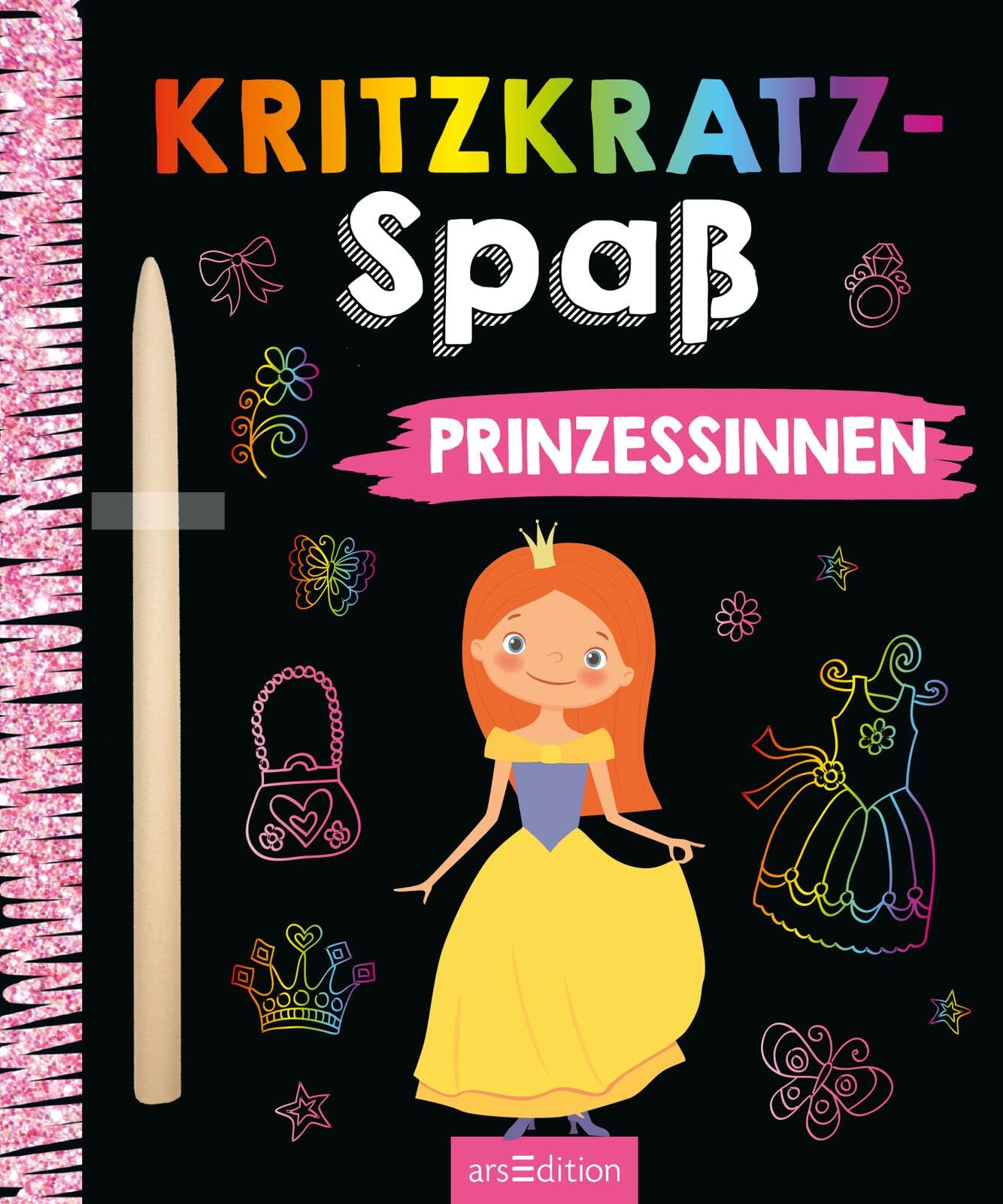 Display Kritzkratz-Spaß: Mit 4 x 5 Ex. | Kreativer Kratzelspaß mit Malideen und Holzstift für Kinder ab 5 Jahren