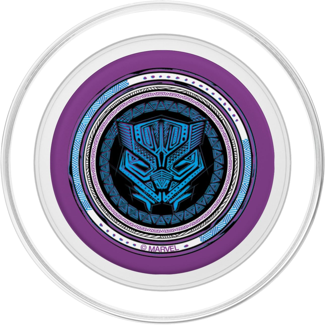 Marvel Black Panther King T’Challa Purple Wakanda Print PopSockets MagSafe PopGrip for iPhone