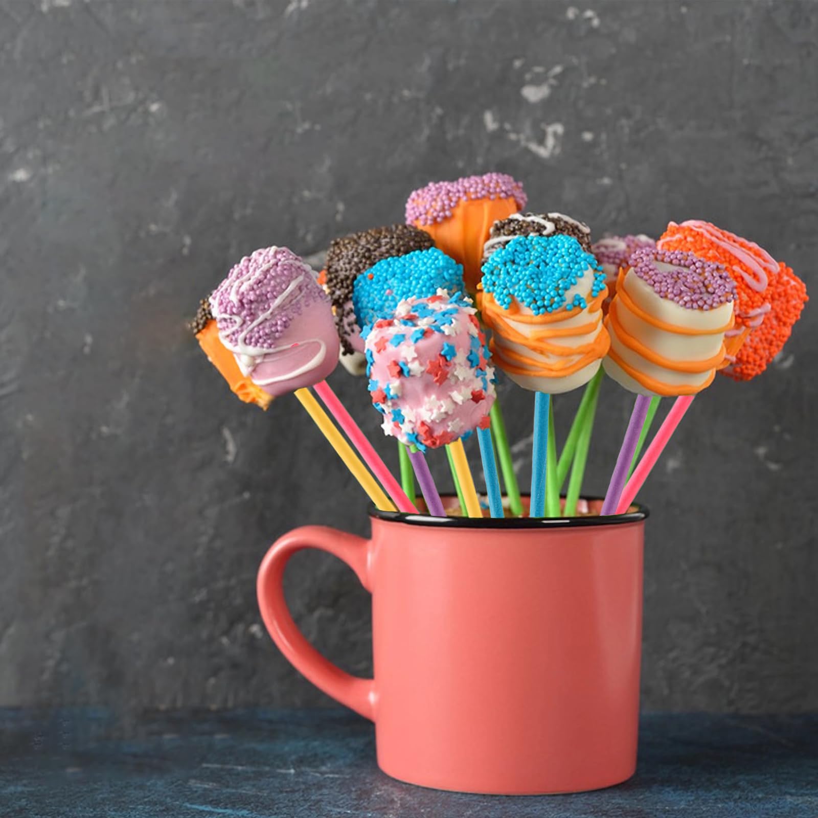 Cake Pop Stiele Aus Papier – 200 Stück, 10 Cm Lang, Lebensmittelecht