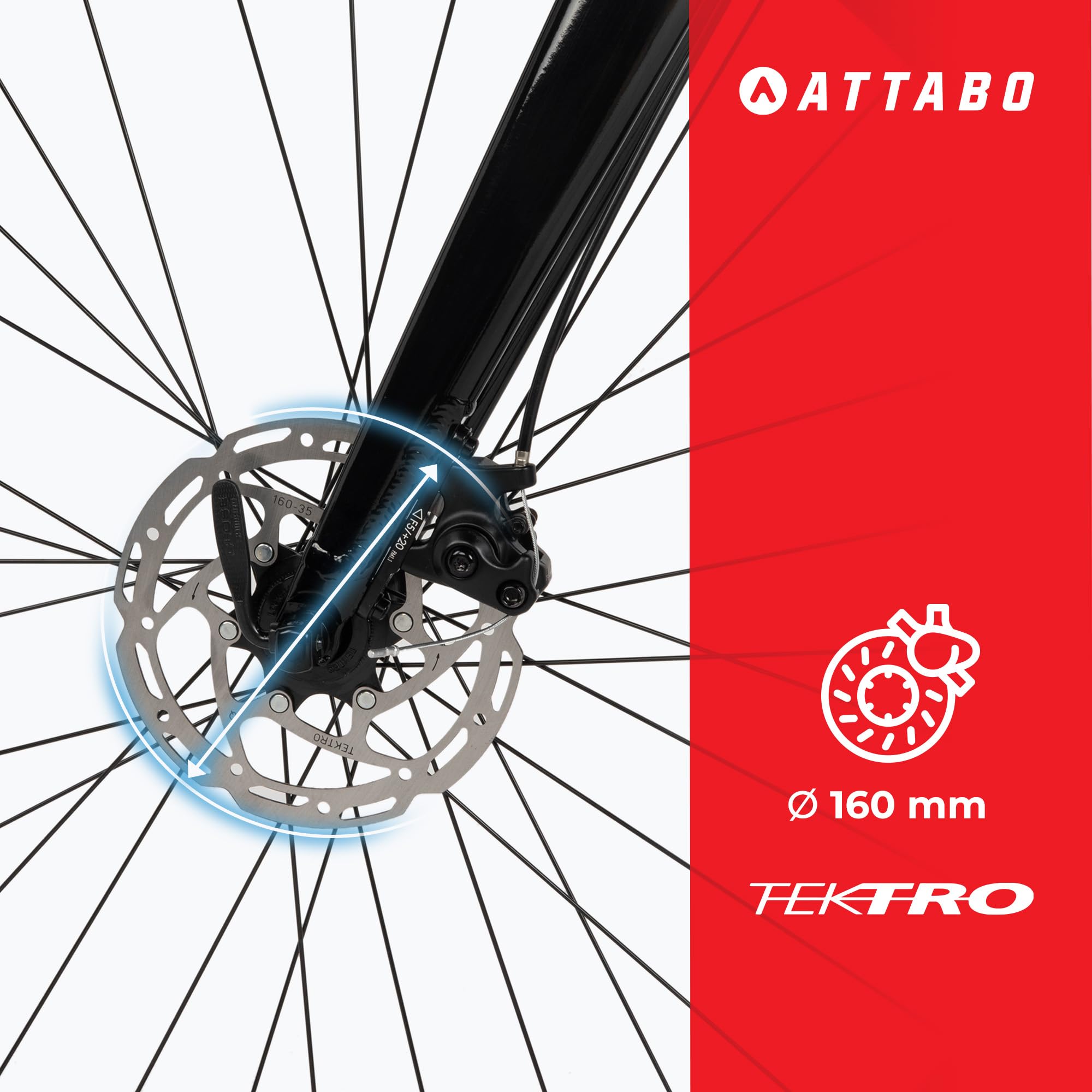 ATTABO Gravel Bike GRADO 2.0 mit Aluminiumrahmen 52-56 cm Ergonomischer Lenker Mechanische Scheibenbremse TEKTRO Fahrrad mit 28" Laufrädern mit Zubehör Verstellbarer Sattel 10-Gang Schaltgetriebe