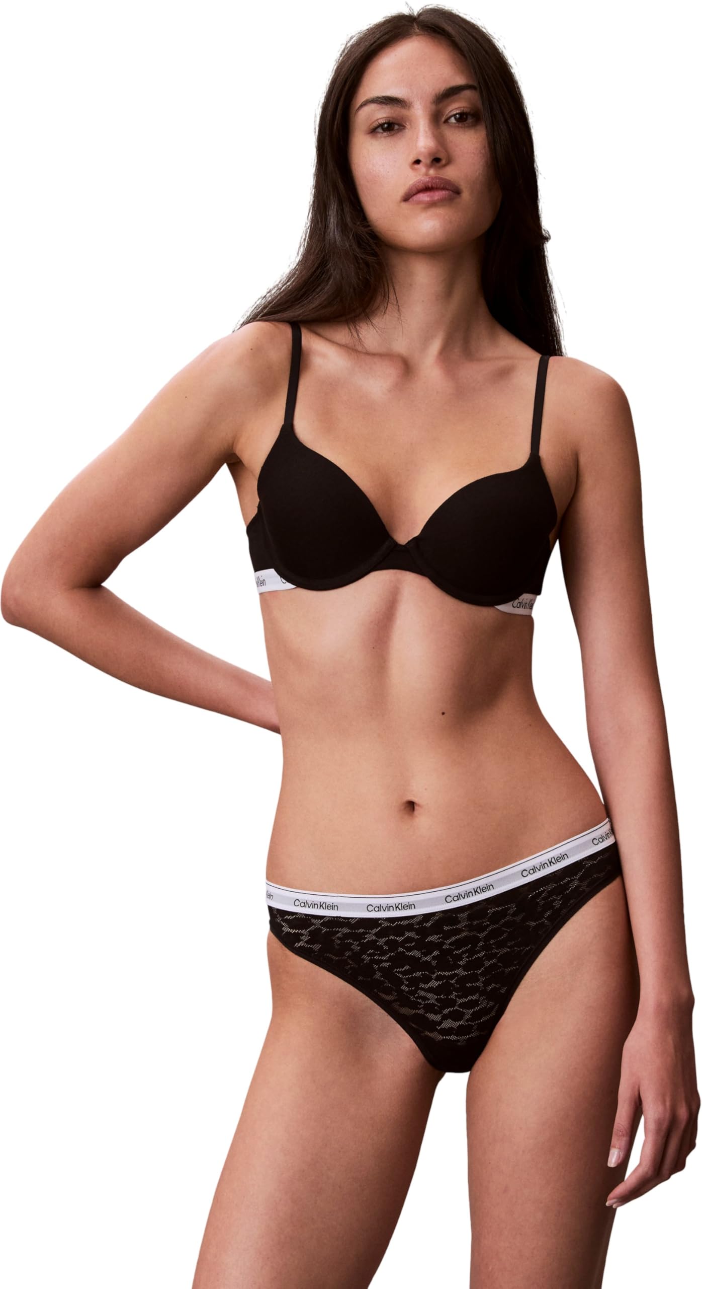 Calvin Klein Damen Slip Bikini Form mit Spitze