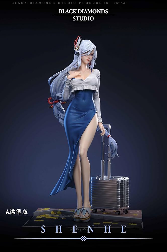 原神　申鶴　しんかく　 JKVer.　ガレージキット　フィギュア Amazon.co.jp: 申鶴 しんかく フィギュア 私服Ver. 1/4スケール 塗装