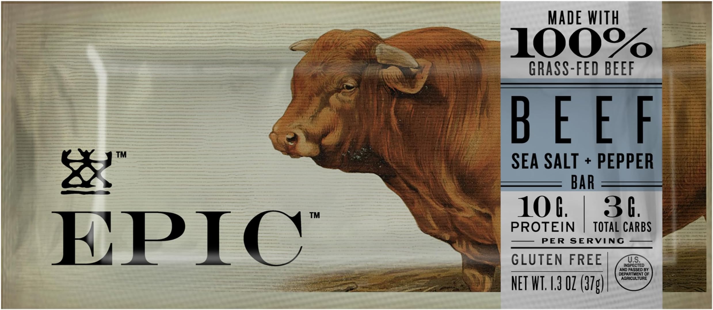 Epic Provisions Beef Sea Salt & Pepper Bar, 1.3 Oz