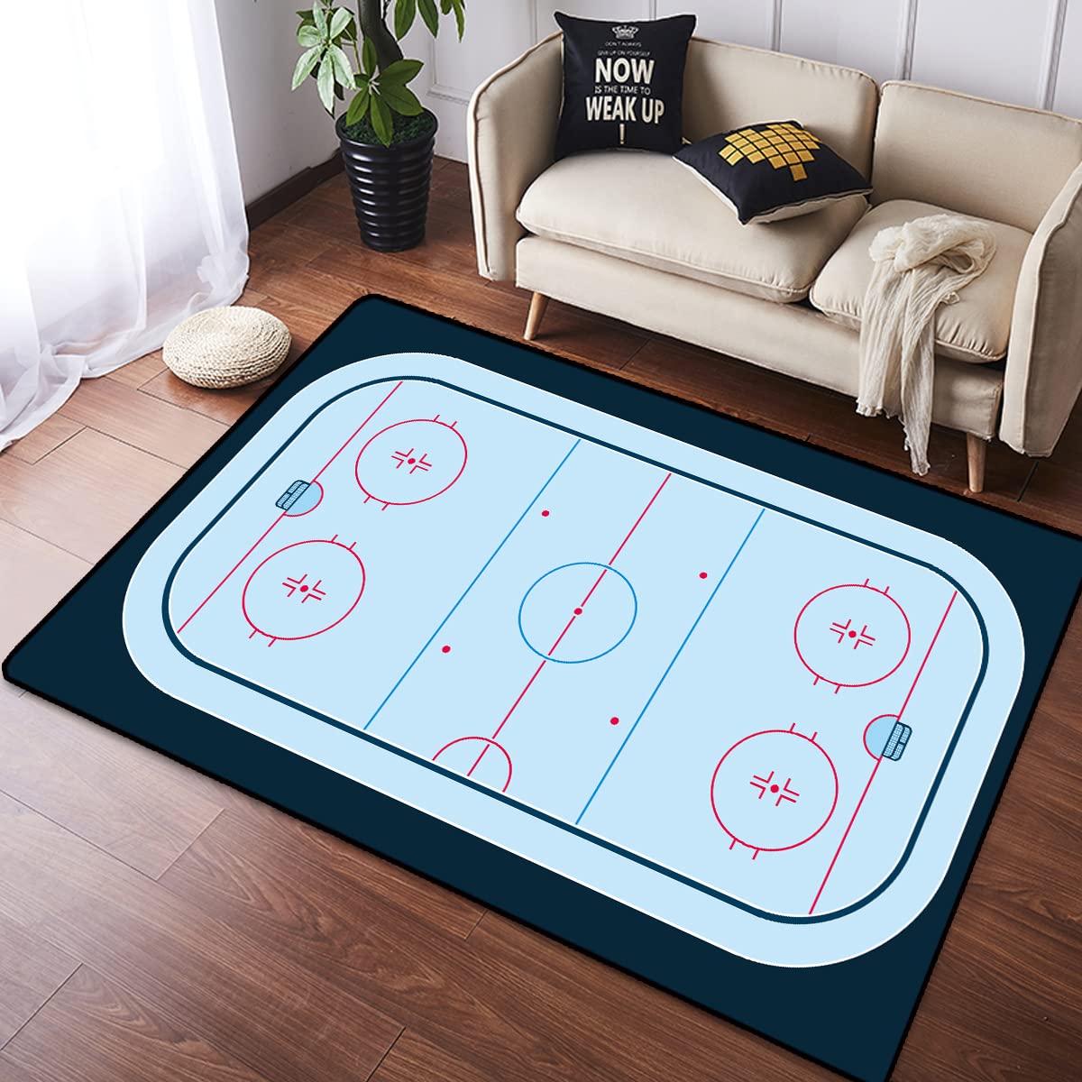 Hockey Room Rug