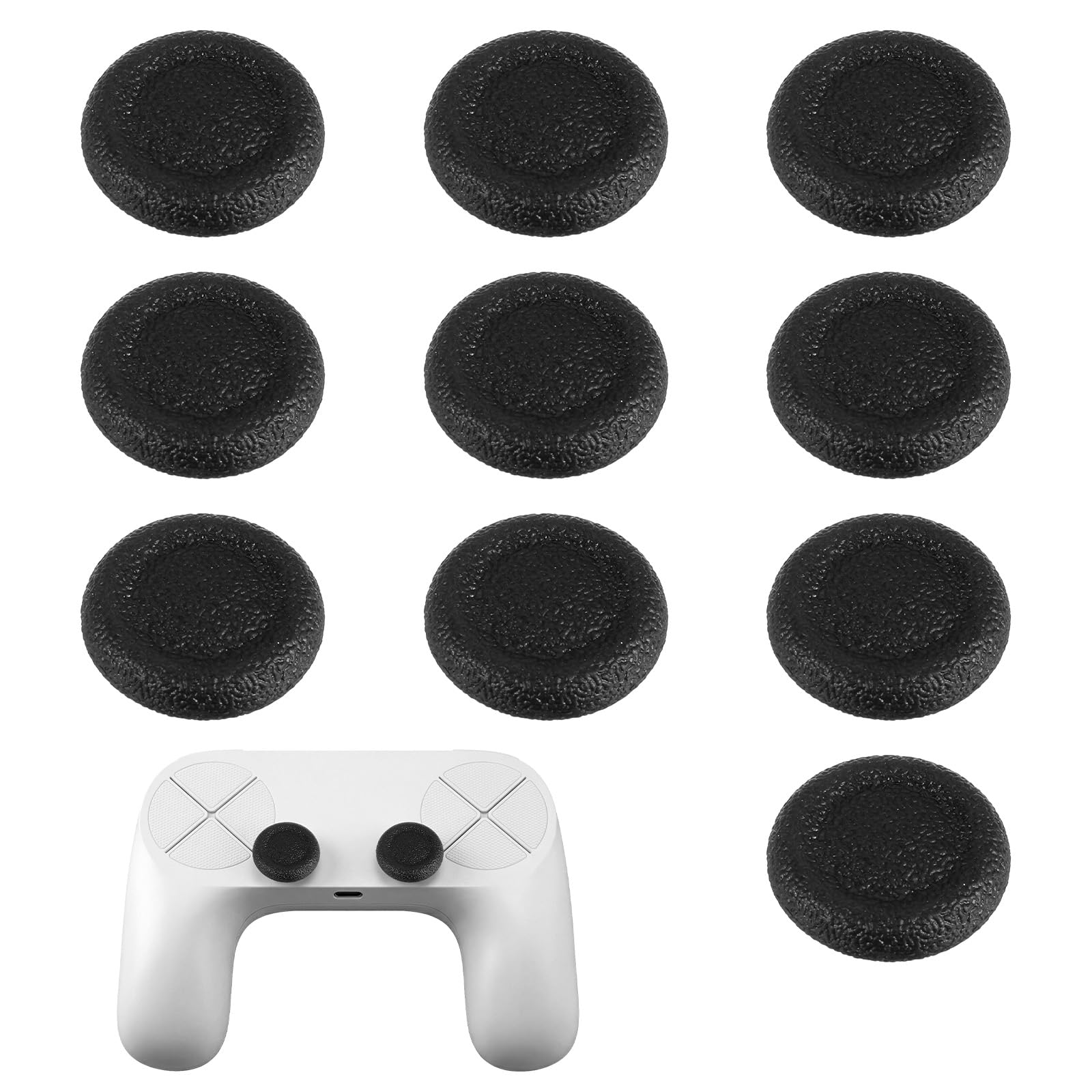 Lot de 10 capuchons de joystick pour manette de jeu PS4/PS5 - Noir