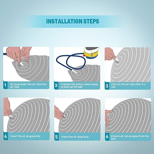 Miniatura 6 de Exercise Yoga Ball Yoga Balance Stability Swiss Ball Support up to 200 lbs