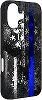 Vista 3 de Trump Police USA Flag Skull Thin Blue Line Support Case for iPhone 17