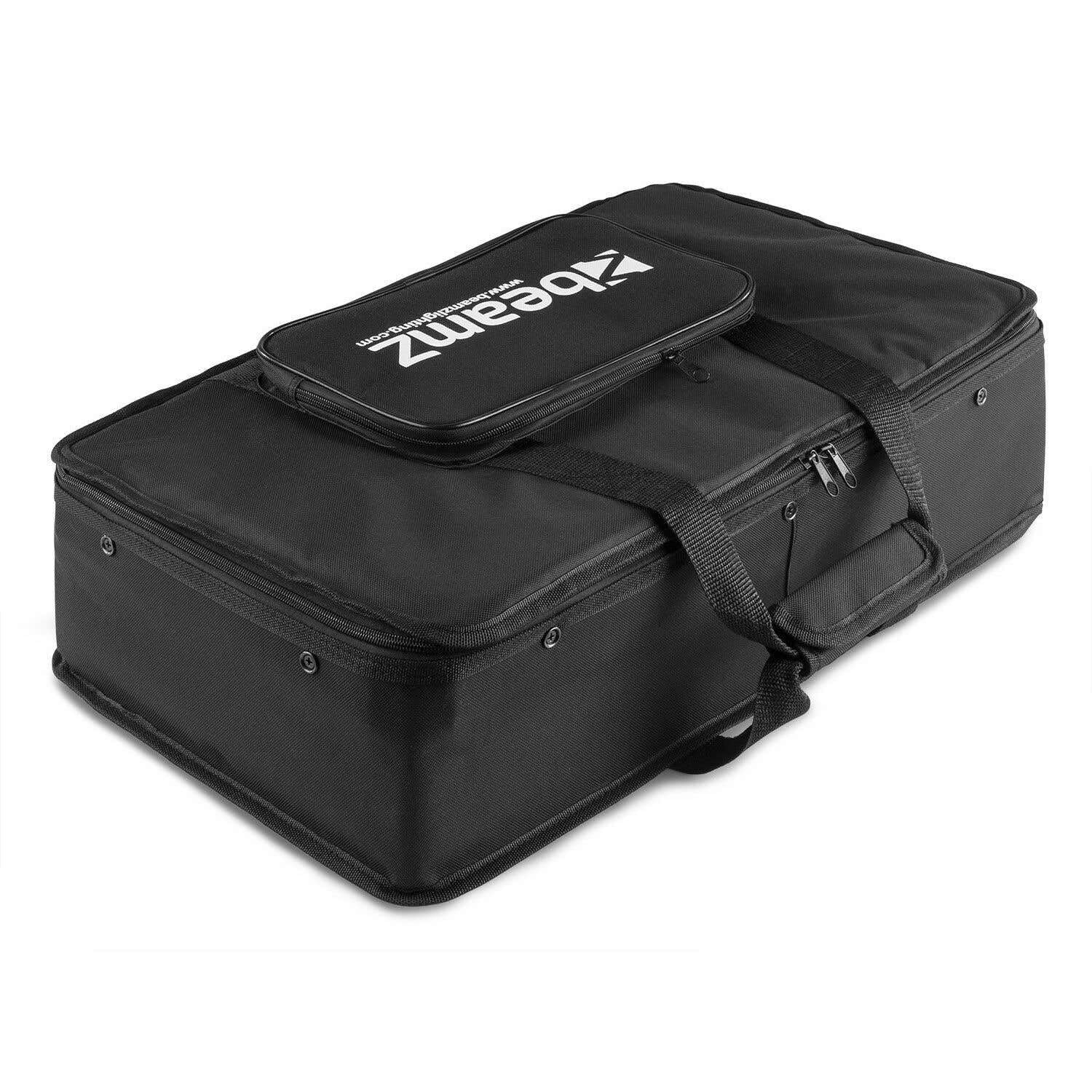 BeamZ AC-440 - Custodia morbida per 6 proiettori BBP94, scomparto aggiuntivo per cavi e accessori, 540 x 330 x 150 mm, ideale per DJ e organizzatori da sera