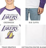 Vista 4 de Ultra Game Men’s NBA Official Super Soft Raglan Baseball T-Shirt