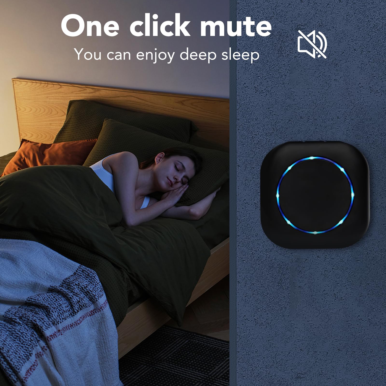 Sonnette Sans Fil Exterieur,200m Carillon Sans Fil Avec Pile,Doorbell 3 RéCepteur,38 MéLodies Et 4 Niveaux,Ring Doorbell,Carillon Sans Fil Pour Maison, HôTel, Urgence, Noir