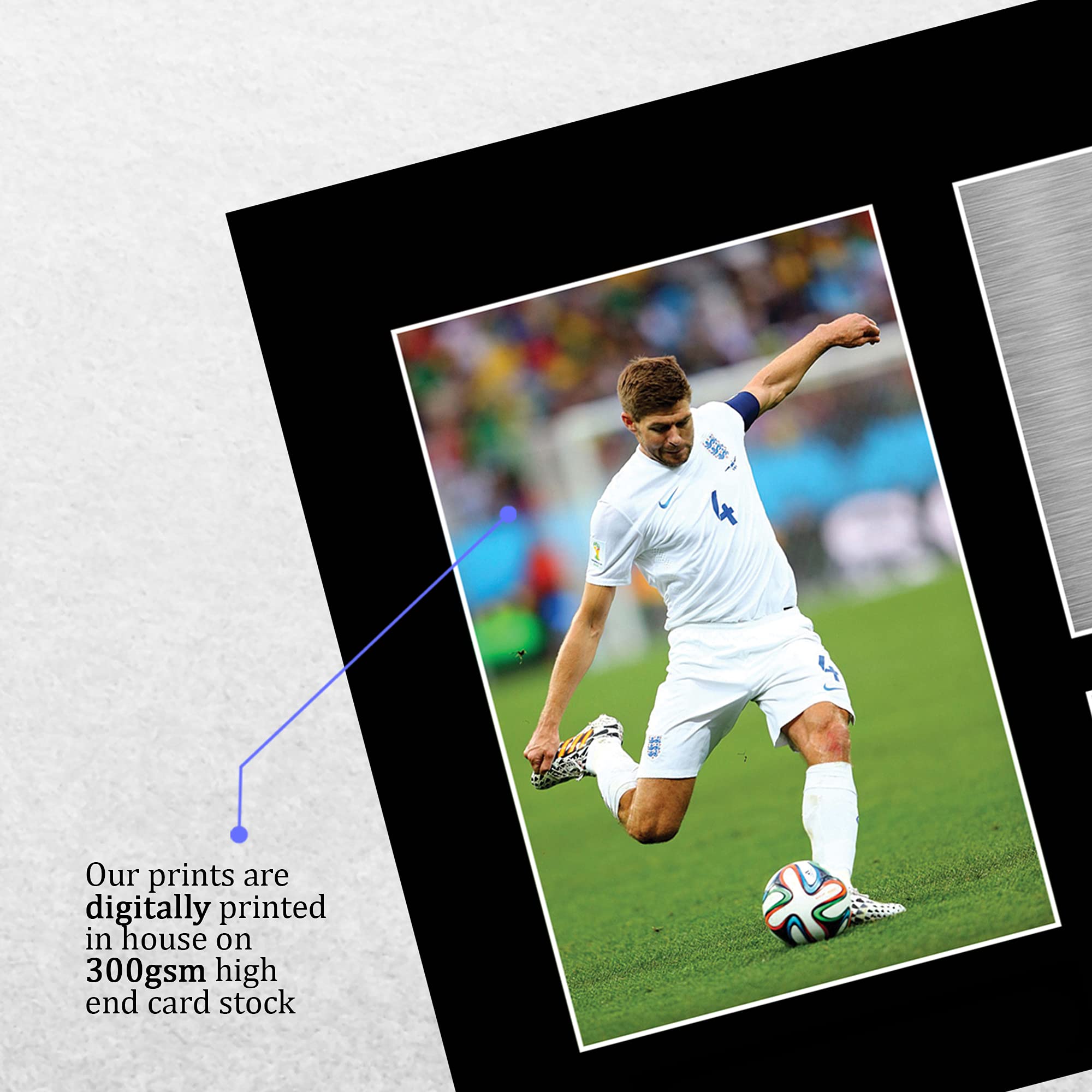 HWC Trading A4 Steven Gerrard England Gifts Printed Signed Autograph Picture for Football Fans and Supporters - Image 4