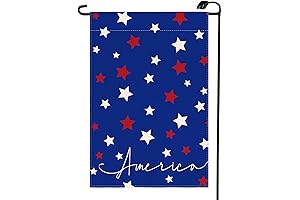 Independence Day Patriotic Garden Flag 12x18 Inch Double Sided for Outside 4th...