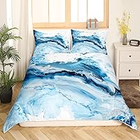 Vista 34 de Juego de funda de edredón de pavo real, tamaño Queen, color verde, lindo diseño de animales, estampado de plumas de pavo real, juego de funda