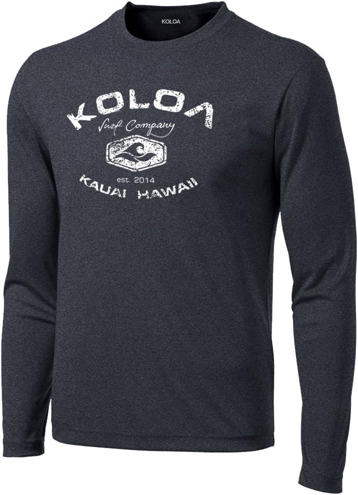 Joe's USA Koloa Surf Moisture Wicking Long Sleeve Graphic Shirts. Regular Big & Tall Sizes