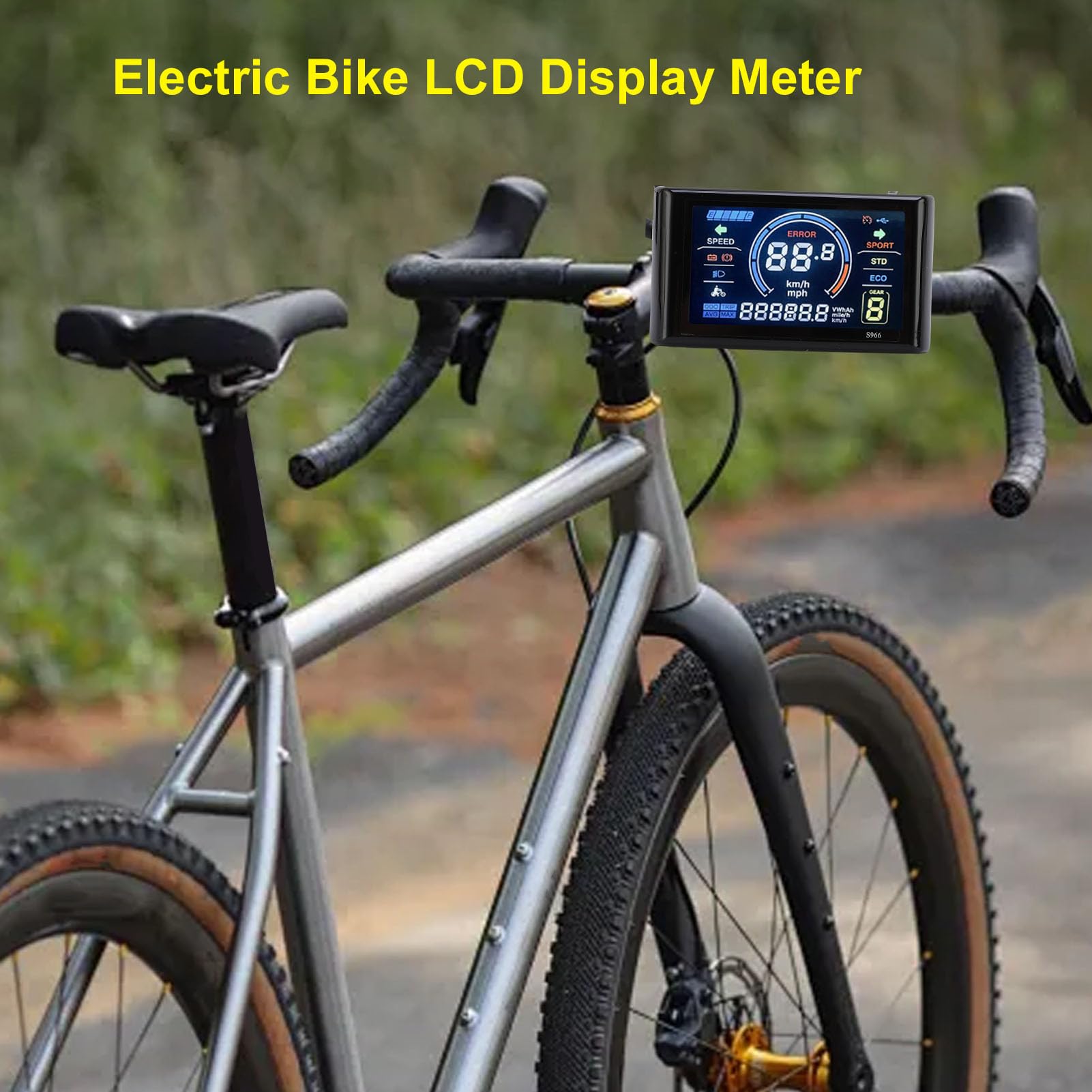 Buachois vélo électrique LCD Affichage Compteur E vélo Scooter Panneau de Commande