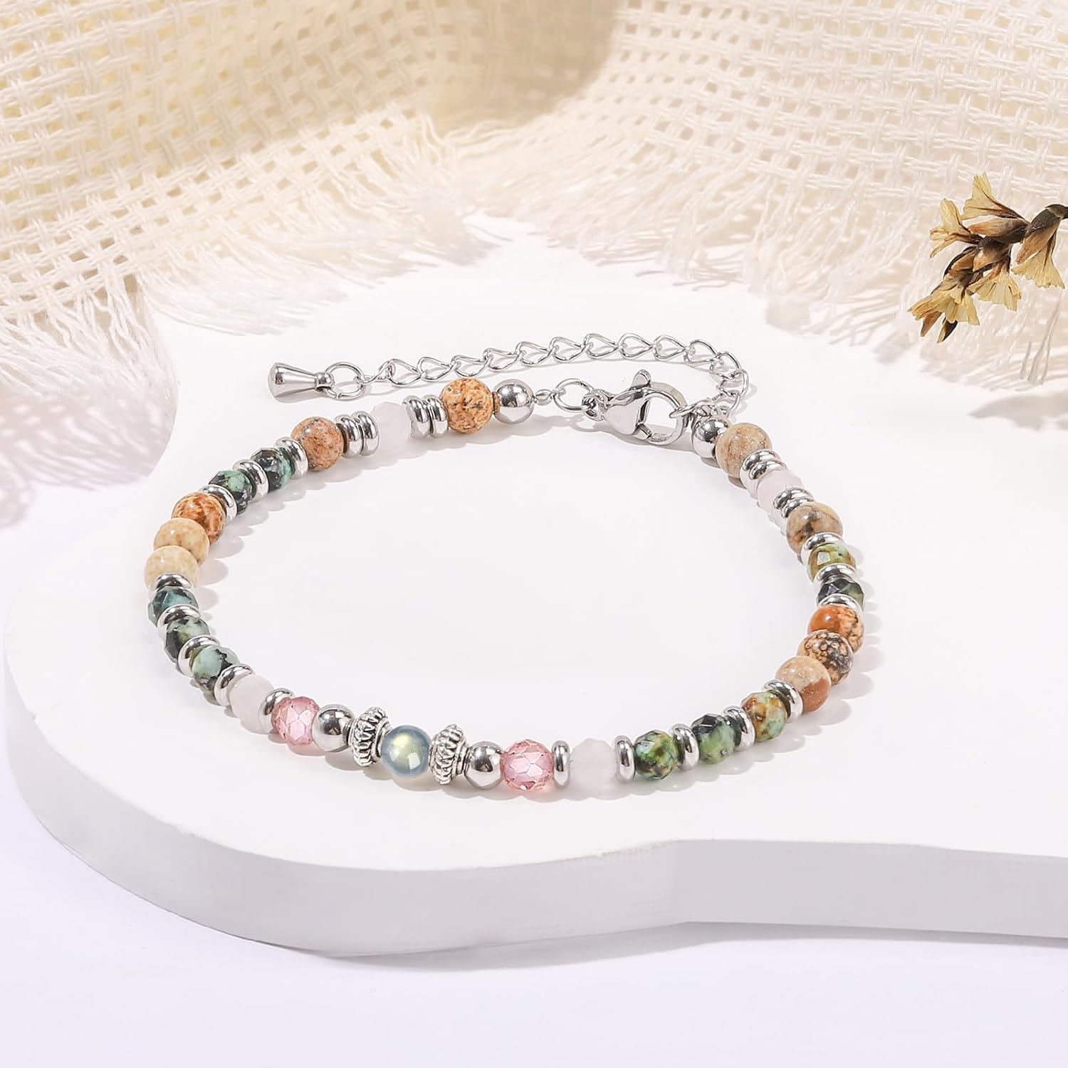 Gifts for Women Moonstone Bracelet, Valentines Mothers Day Birthday Christmas Unique Gifts Meaningful Love Protection Ideas Bracelets for Women - Image 3