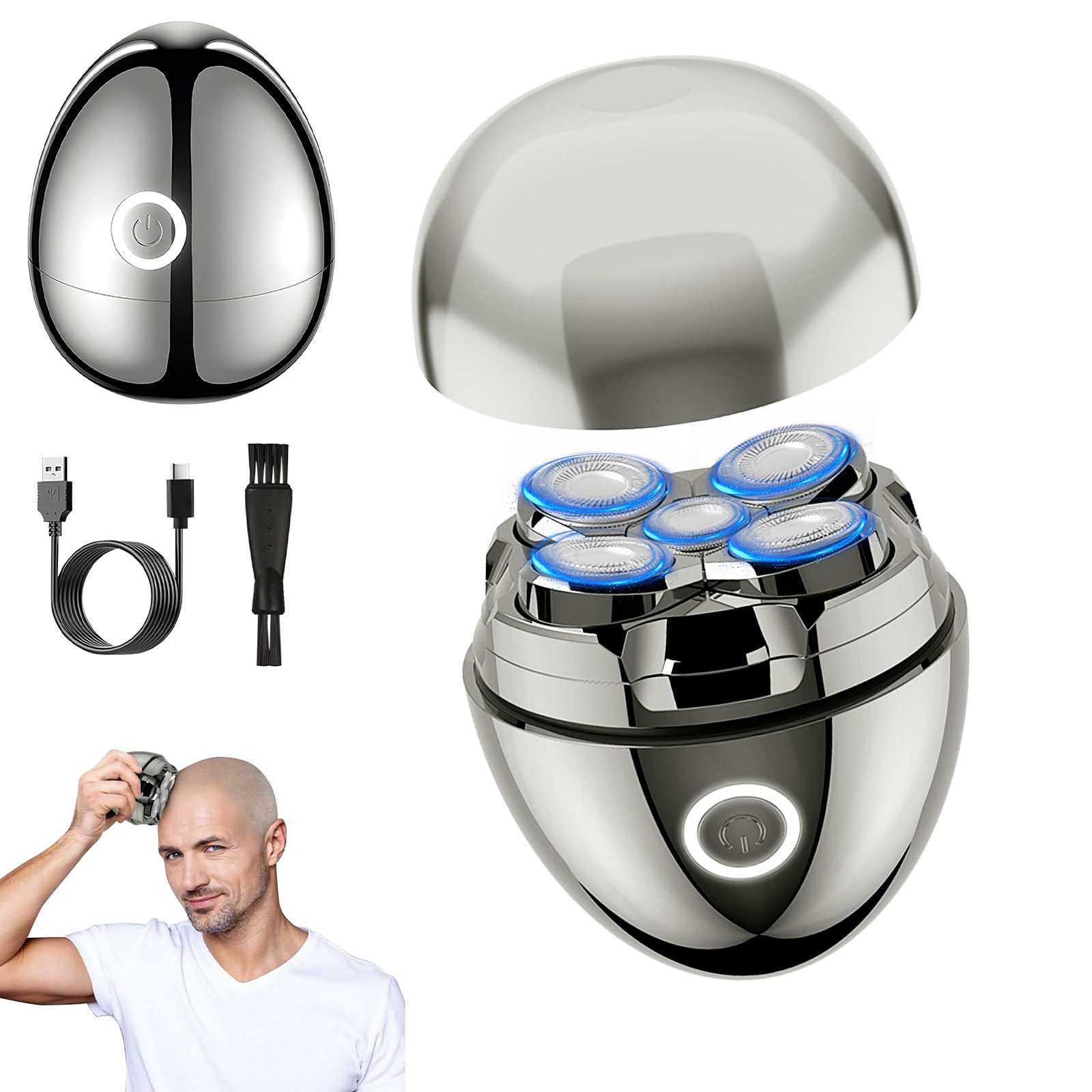 Men's Shaver, Electric Rotary Shavers for Men, Head Shaver, Head Shaver, Men's Hair Clipper, Men's Hair Clipper, Shaver Machine, Barber Man