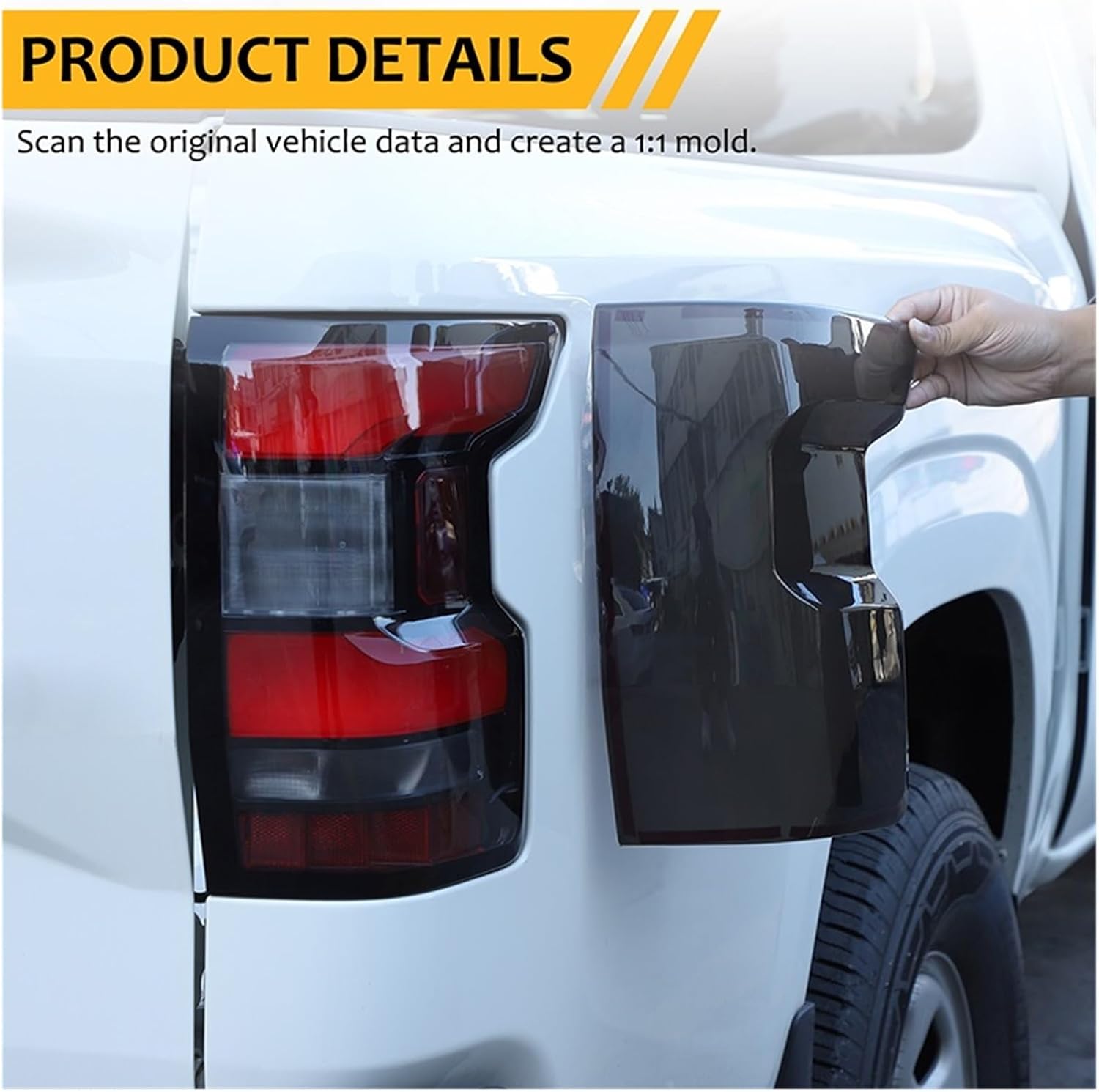 ABS Car Rear Tail Light Lamp Decoration Cover Trim Stickers Compatible For Nissan Frontier 2022-2025 Taillight Cover Accessories