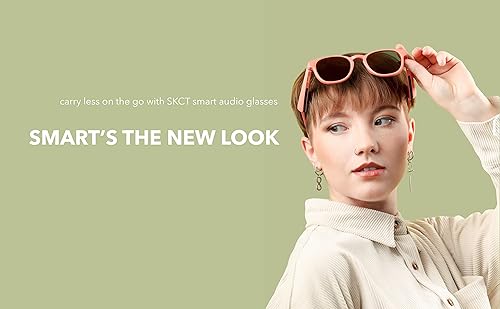 Miniatura 14 de Gafas inteligentes SKCT, lentes de sol de audio Bluetooth, llamadas manos libres, audio al aire libre, encendido y apagado automático, lentes