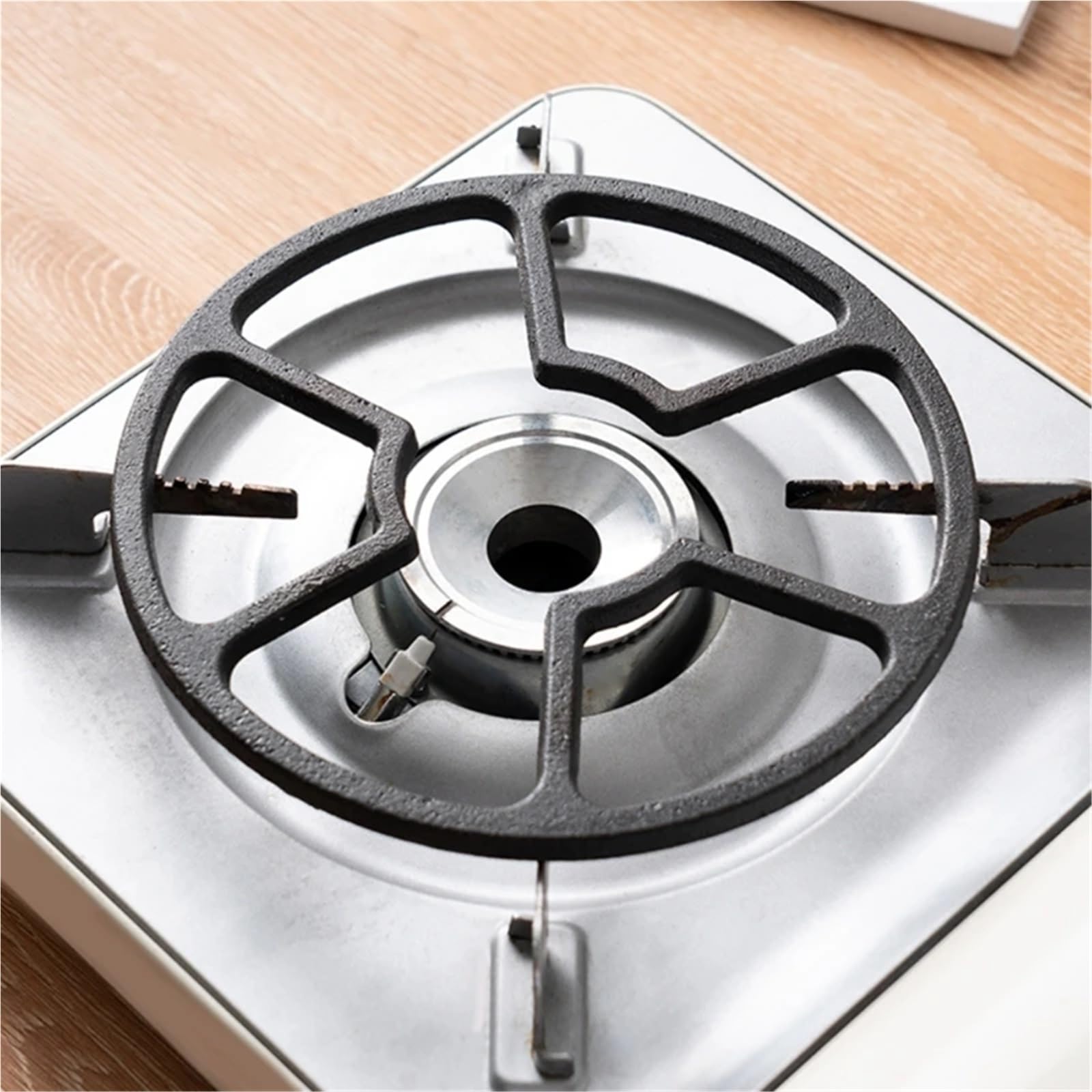 Soporte Para Cocina De Gas Soporte for cocina de Gas, estante soporte, anillo estufa hierro fundido, difusor calor, sartenes negras, reductor, suministros