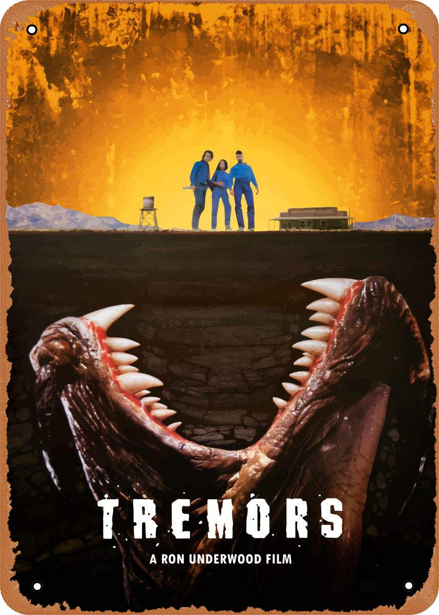 Tremors Minimal Movie Posters 8 x 12 Inches - Vintage Metal Tin Sign for Home Bar Pub Garage Decor Gifts
