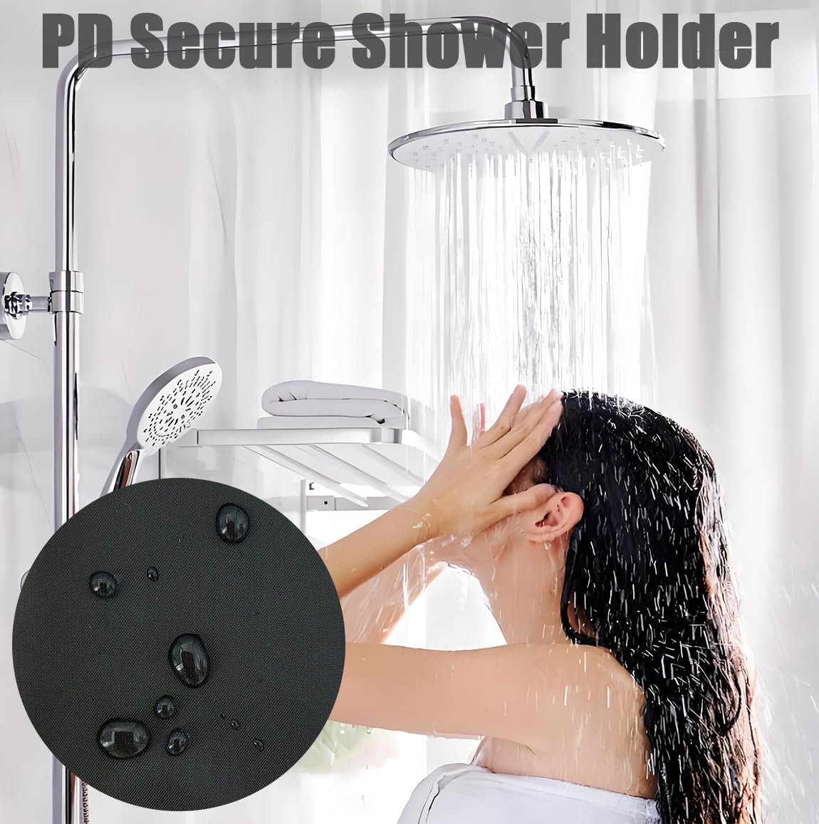 Peritoneal Dialysis Catheter Holder for Baxter,Adjustable PD Catheter Lanyard,PD Transfer Set Catheter Shower Holder for Men/Women - Black (4)