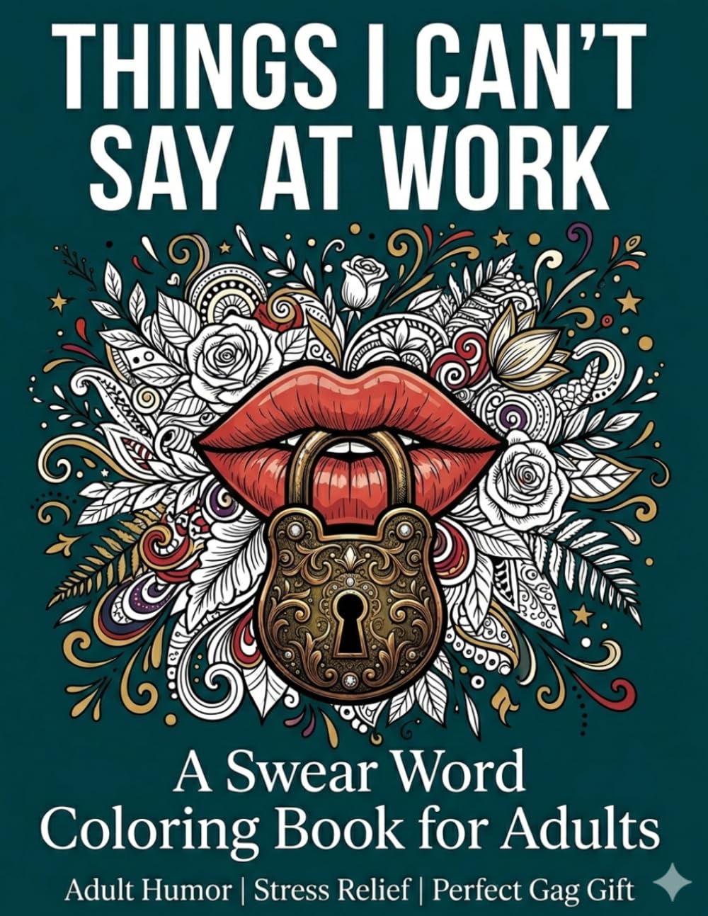 Things I Can't Say at Work: A Swear Word Coloring Book for Adults | Hilarious Office Humor, Sarcastic Workplace Phrases & Stress Relief Designs | Funny Coworker Gag Gift