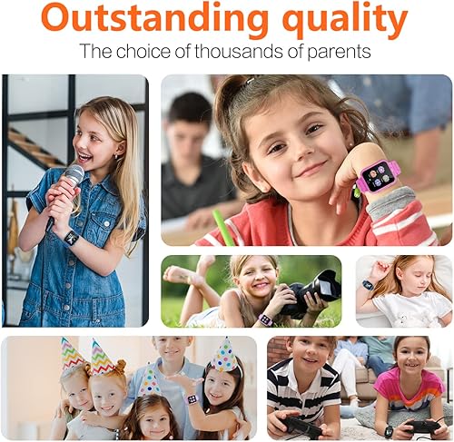 Miniatura 3 de Retysaz Reloj inteligente para niños, 24 juegos, podómetro, 2 cámaras HD, relojes inteligentes para niños de 3 a 12 años, gran regalo, cumpleaños,