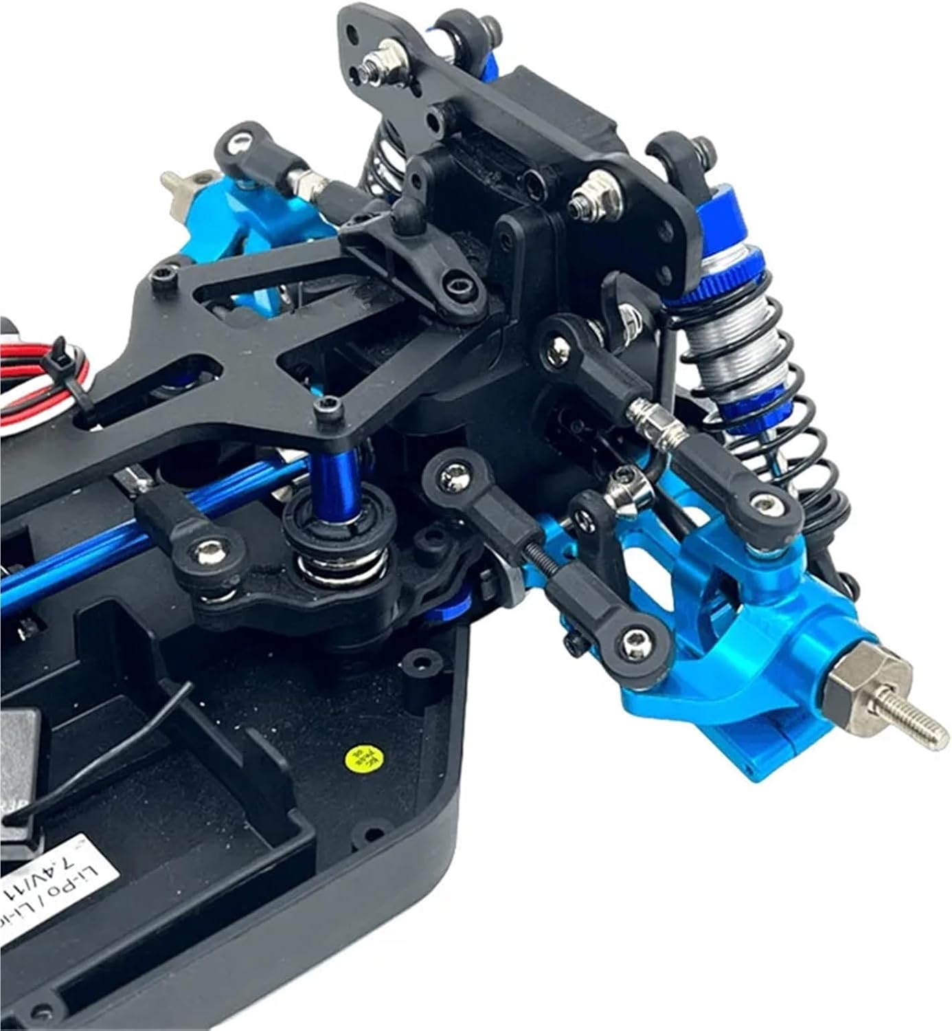 RCステアリングカップ For MJX 10303 10304 1/10 金属アップグレードフロントステアリングブロックベアリング付