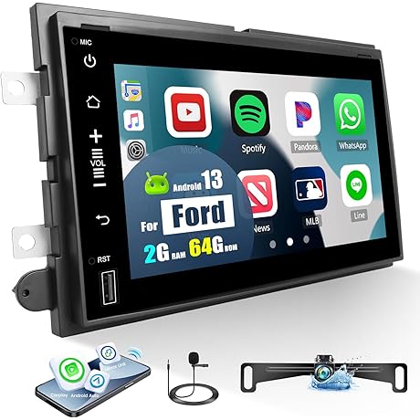 7'' Touchscreen Android 13 Car Stereo for Ford Vehicles