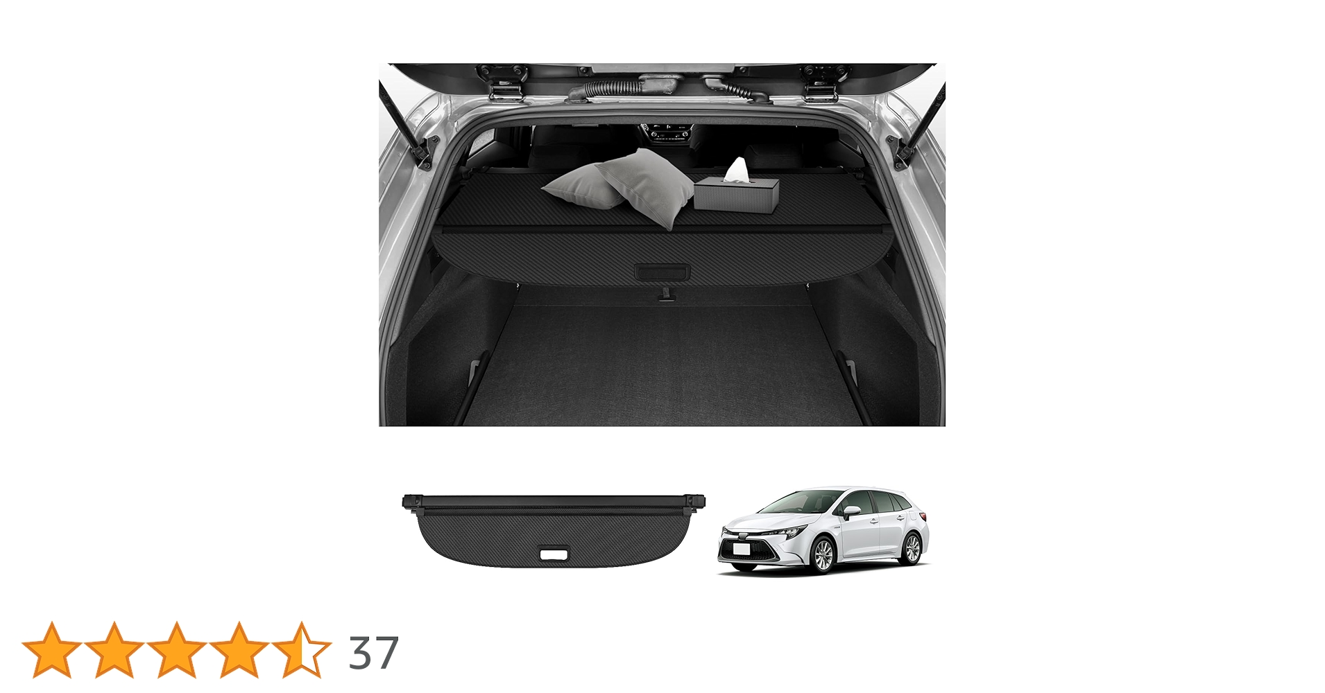 TOYOTA トノカバー　カローラツーリング Amazon.co.jp: Virauto トヨタ カローラ ツーリング トノカバー