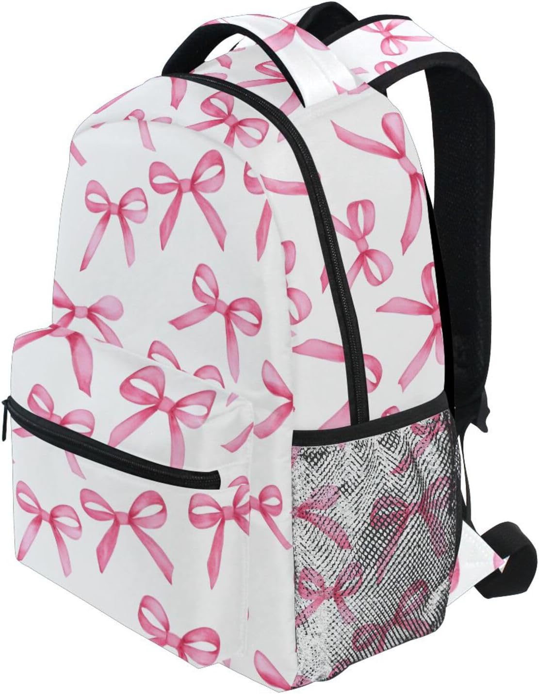 ALAZA Pink Bows Girls School Backpack for Kids Teens Bookbag Travel Daypack Bag 16 inch
