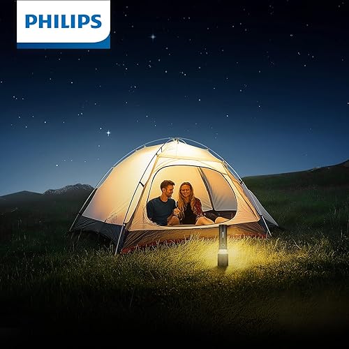 Miniatura 8 de Philips Linternas de alto lúmenes recargables con lente de encendido, linternas tácticas de 2500lm con lámpara de camping, 2 colores zoomable 5