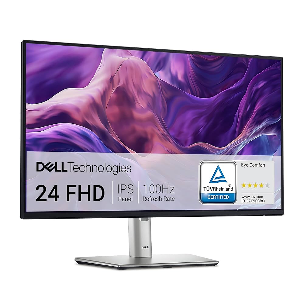 Dell P2425H 24 Inch Full HD (1920x1080) Monitor, 100Hz, IPS