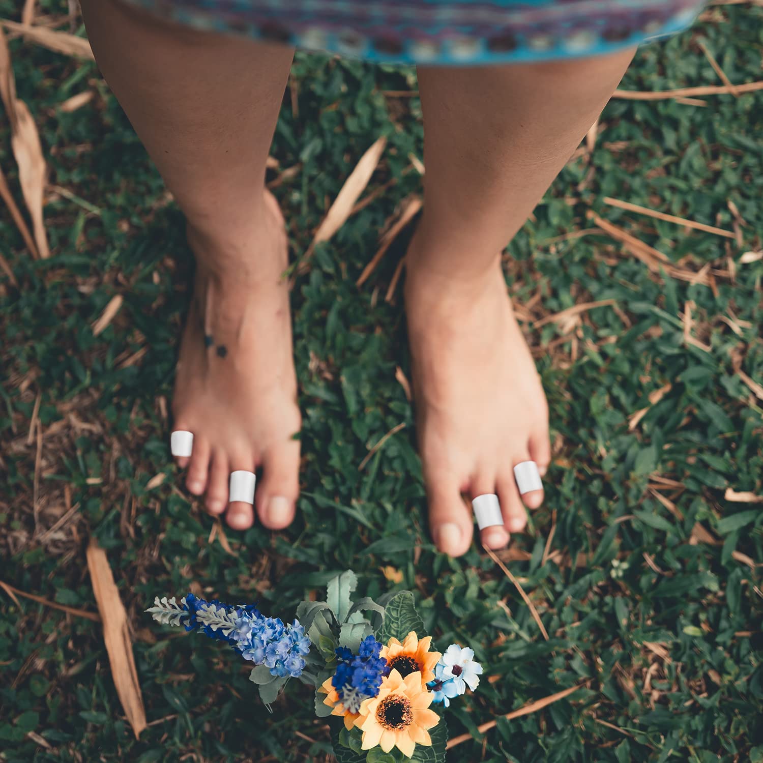 20 protectores de silicona para los dedos de los pies, protectores de dedos pequeños, protectores de dedos para los pies, almohadillas para la fricción que reducen la formación de ampollas, callos