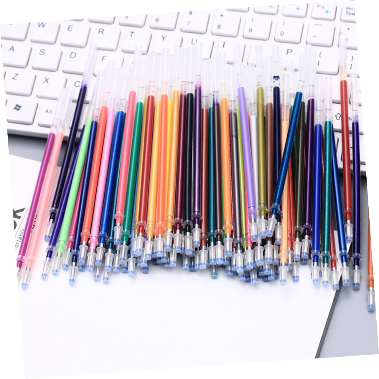 300pièces Recharge Stylo Gel Pour Doodling Scrapbooking Et Dessin Fournitures De Bureau Pour Étudiants