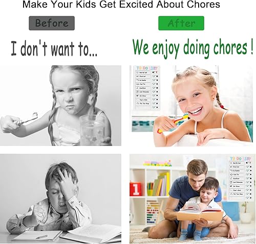 Miniatura 4 de Tabla de tareas para niños, tabla de lista de verificación de plástico para adultos, lista de tareas diaria, tabla de tareas de mis tareas, tabla de