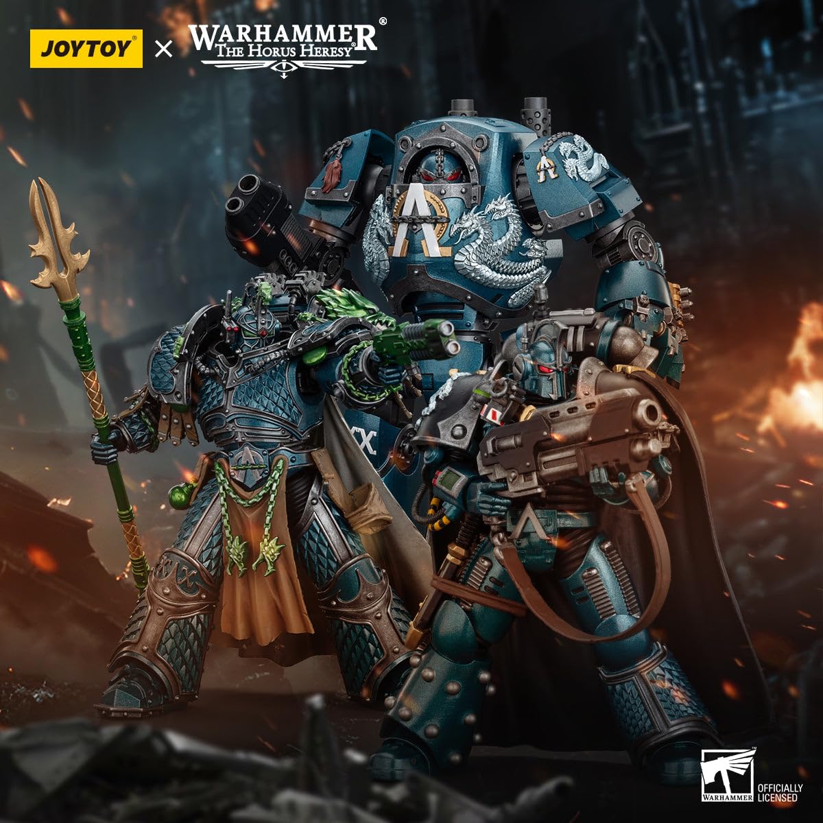 HiPlay JOYTOY Warhammer The Horus Heresy 1/18 Alpha Legion Alpharius Primarch of the XXth Legion JT01086 Action Figures - Image 2