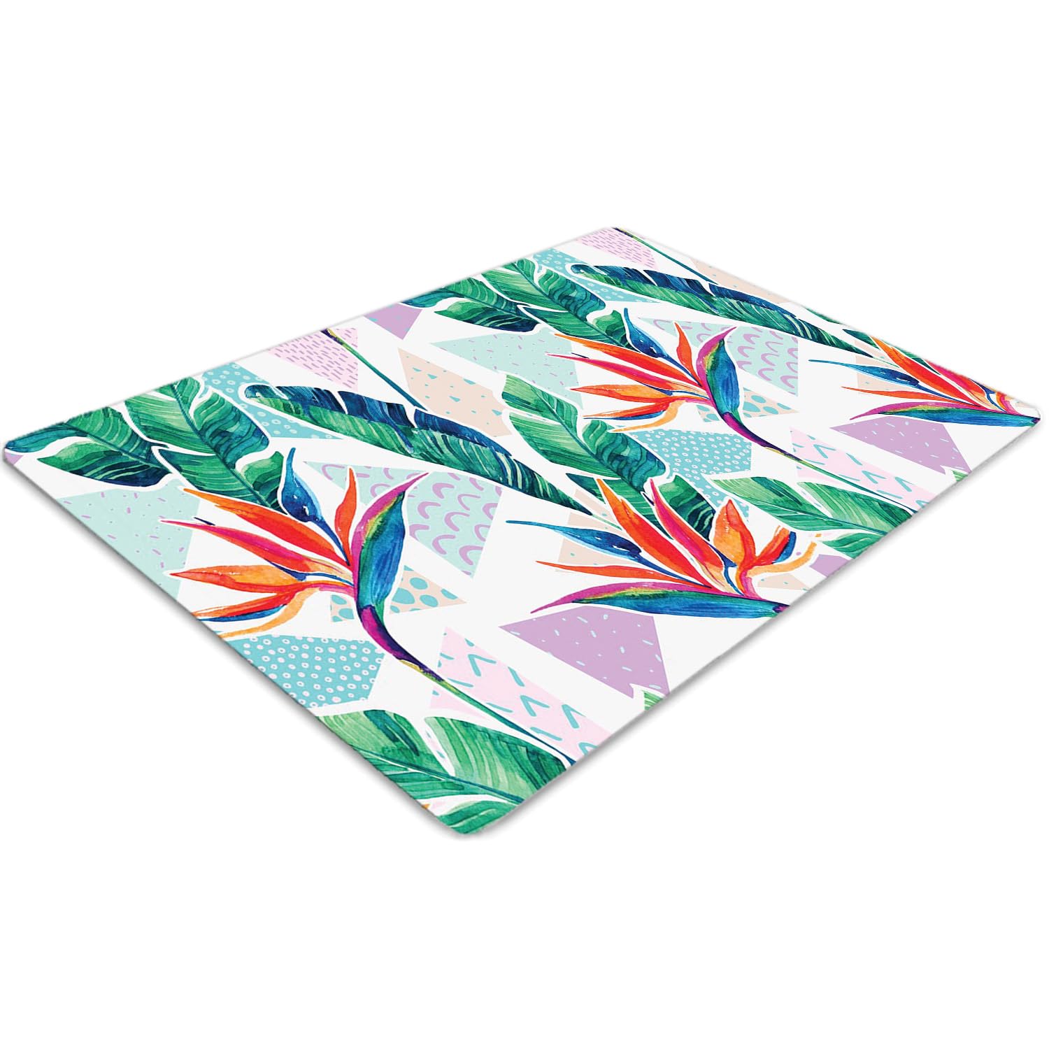 Tapis pour protection 120x90 cm protège-sol imperméable PVC bureau antidérapant