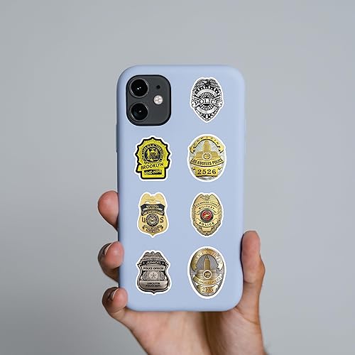 Miniatura 4 de 51 calcomanías de insignia de policía, graffiti estética, vinilo impermeable para niños, niñas, adolescentes, adultos, para botellas de agua,
