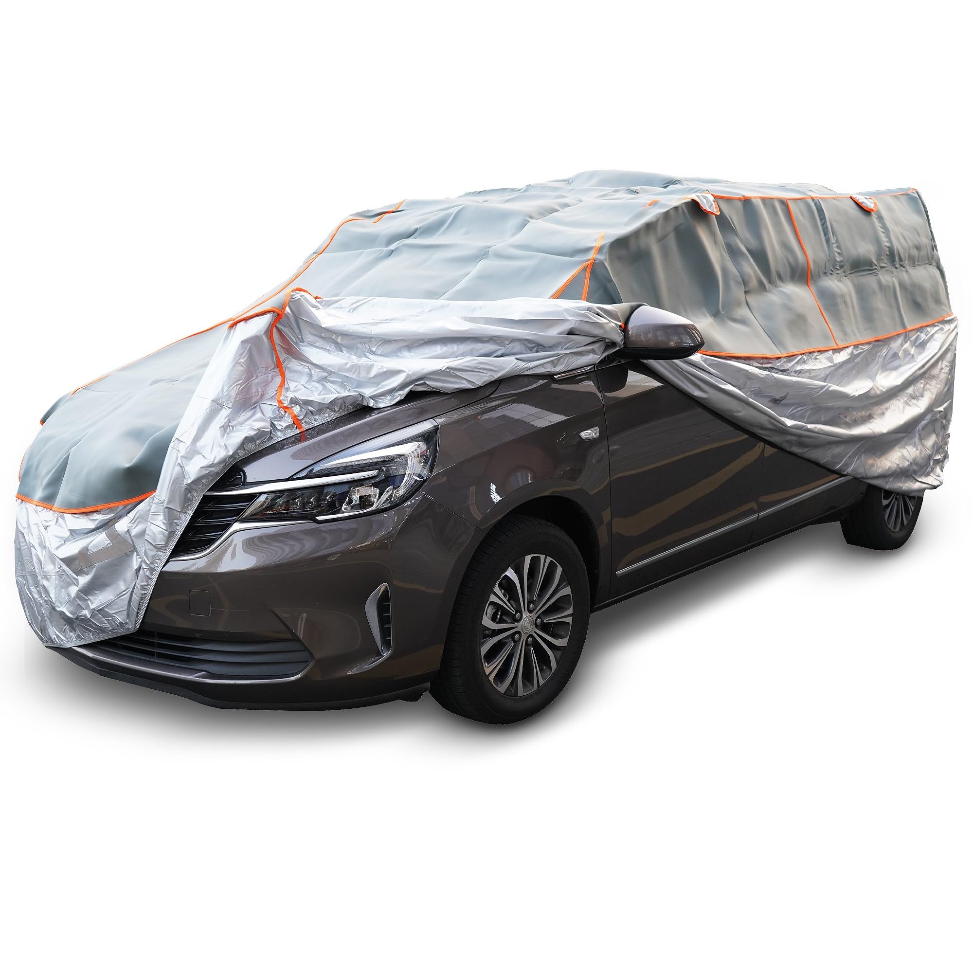 ENVA Hagelschutzplane für Transporter 500x200x195cm Abdeckplane für VW T4, T5, Mercedes Vito Autoplane Hagelschutz Abdeckplane Hagelschutzmatte Vollgarage Autoabdeckung Schutzhülle für Camper
