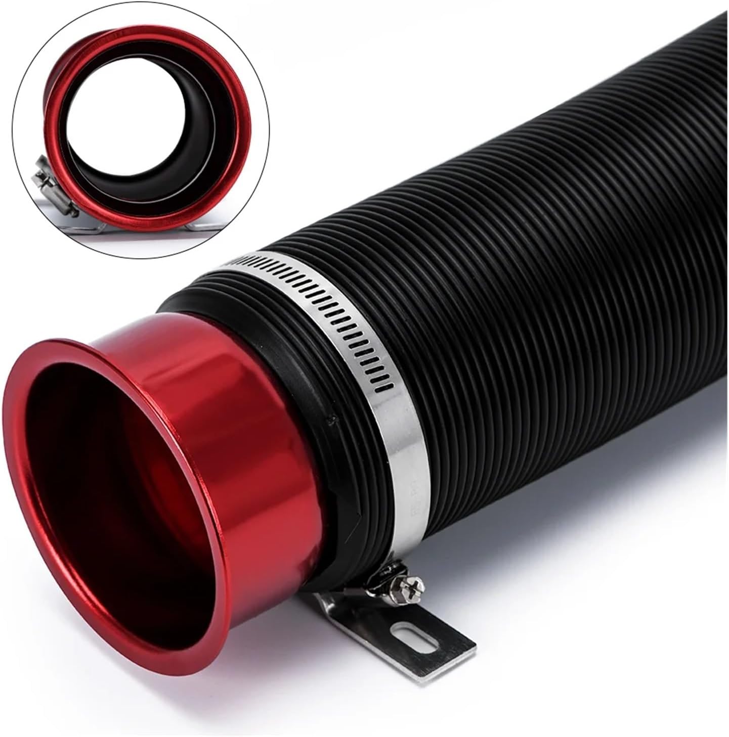 76 ミリメートル / 3 インチユニバーサル柔軟な車のエンジンコールドエアインテークホースチューブコネクタ &amp; ブレーキ