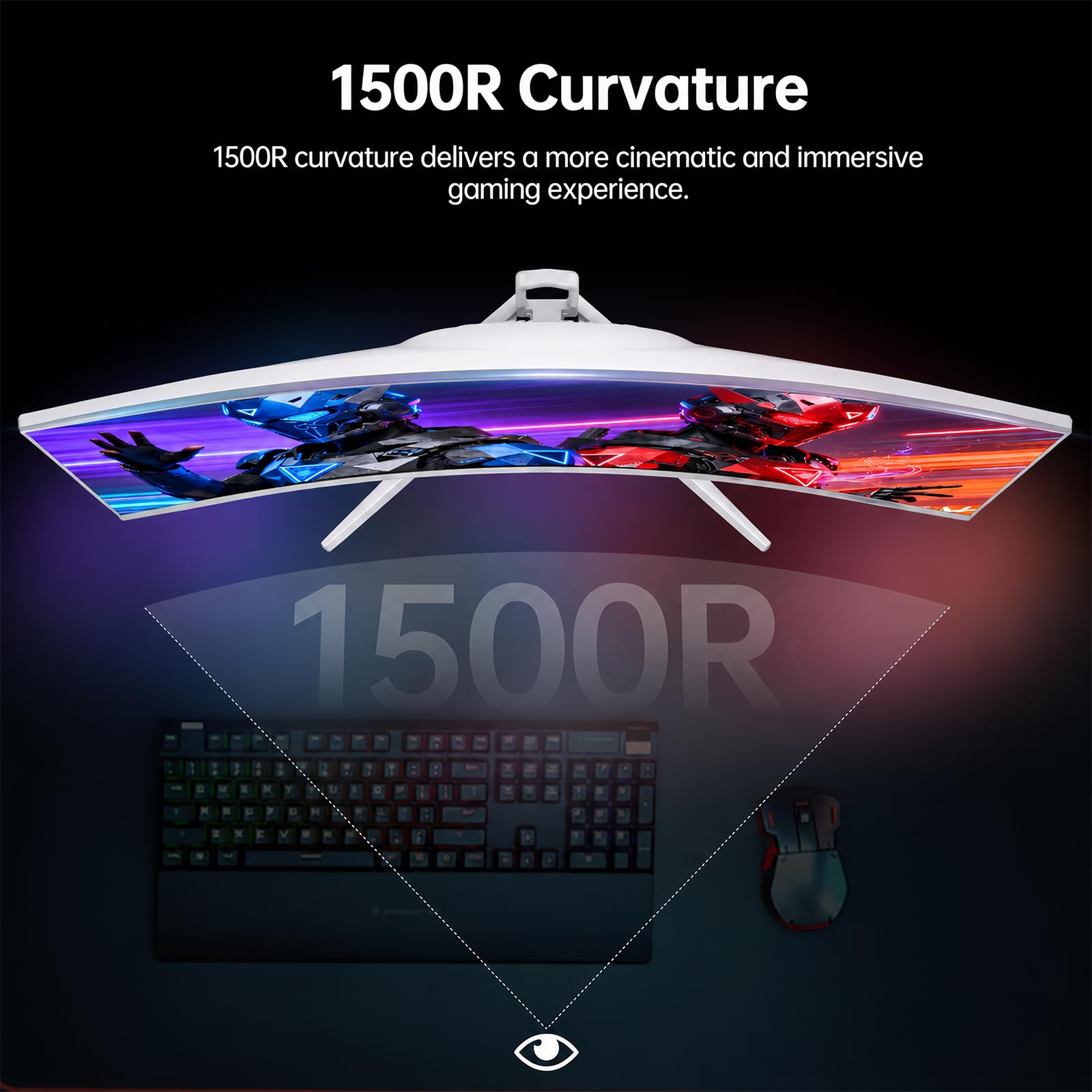 W821 CRUA 32インチ4K UHD 1500R VA75Hzモニター W821 CRUA 32インチ4K UHD 1500R VA75Hzモニター Amazon.com: CRUA 32