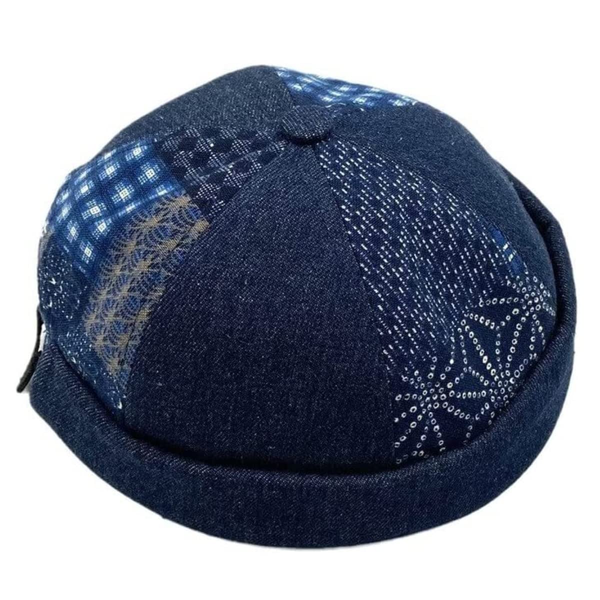 Gorro de Lana de Invierno cálido para Mujer y Hombre, con puños enrollados, Estilo Retro, sin Visera (Talla única)